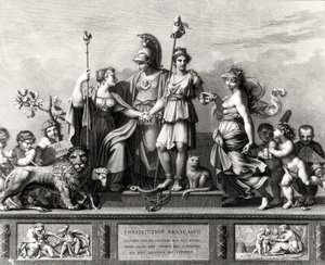 La Costituzione francese, inciso da Jacques Louis Copia